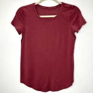 Lululemon Rusty Red Round Neck Short Sleeve Tee 4